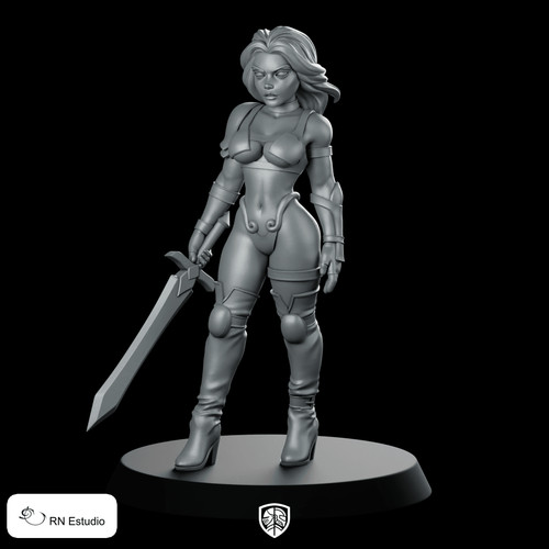Warrior princess miniature - warrior,