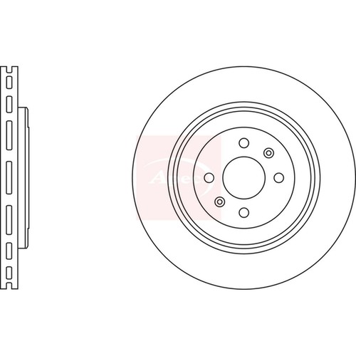 Brake discs vented for - 2x,