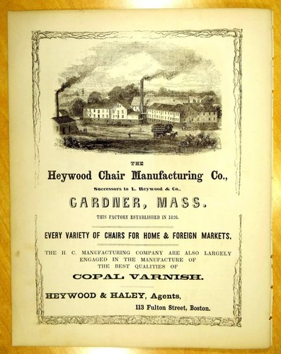 1856 print ads heywood chair - 1856,