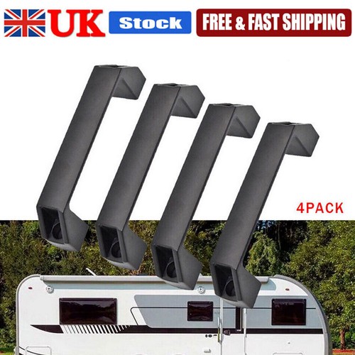 Plastic grab handles black - plastic,