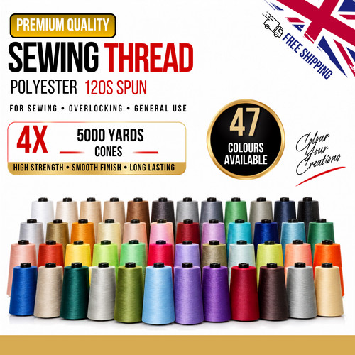 5000 yards cones - yards, sewing