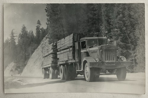 Rppc postcard truck - truck, and