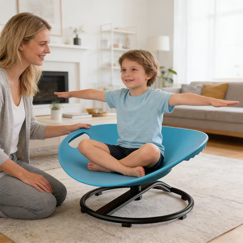 Blue swivel chair for sensory - chair,