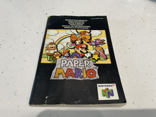Paper mario instruction manual - mario,