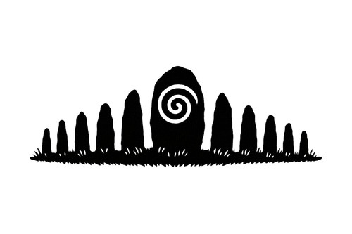 Standing stones bumper - stones, sticker