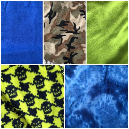 Fleece material fabric pieces - fleece,
