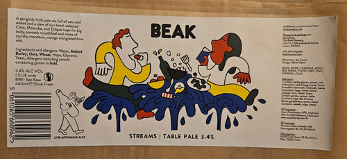 Craft beer can labels beak - craft,