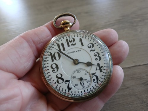 Hamilton railroad pocket watch - railroad,
