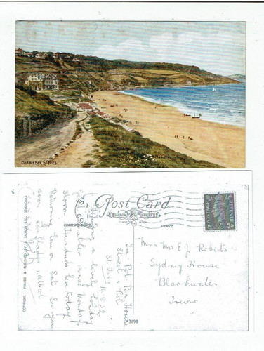 Cornwall postcard colour - cornwall,