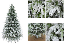 Snow flocked christmas tree - flocked,