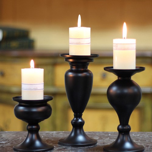 Black candle holders for - black,