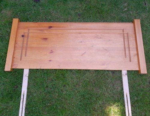 Solid pine headboard for - pine, queen
