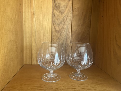 Pair beautiful cut glass - pair,