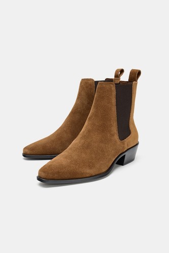 Zara split suede heeled - split,