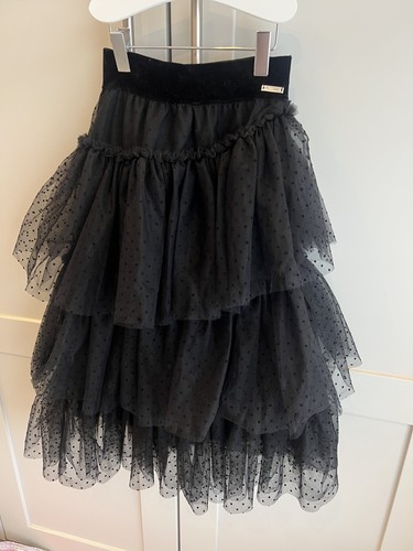 Monnalisa black tulle layered
