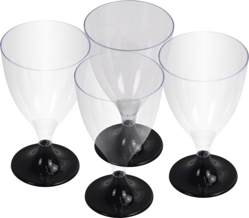 Clear reusable plastic wine - clear,