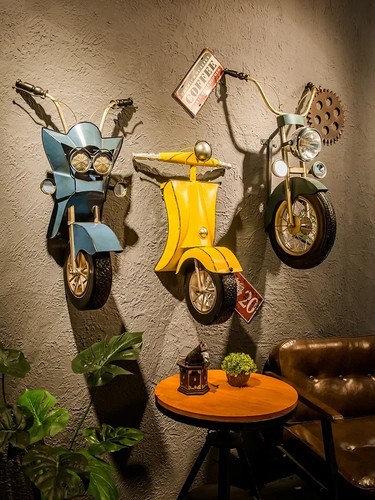 Vintage motorcycle wall art - vintage,