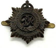 British Military Issue WWII Plastic Economy Royal Army Service Corps Cap Badge