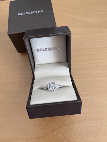 18ct white gold diamond - white, ring
