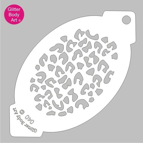 Cheetah print stencil template - cheetah,