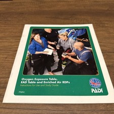 PADI Oxygen and EAD Table's