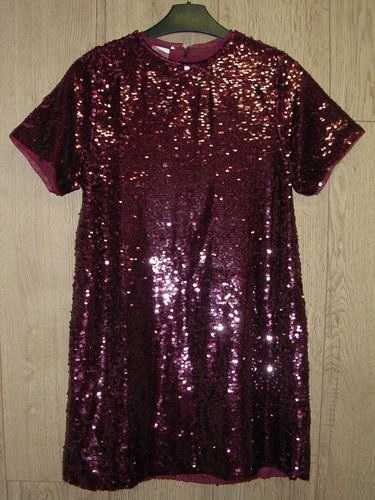 Zara girls burgundy sequin - girls,