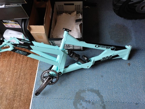 Orange bicycle 324 - , full