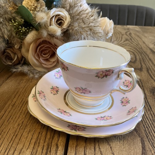 Vintage pink colclough tea - tea, set