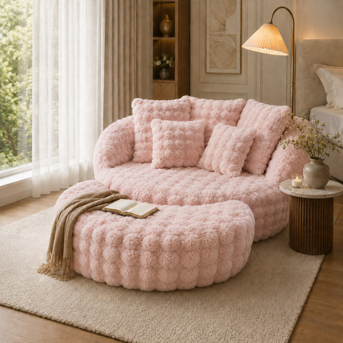W bubble fleece - 75"l, 55"w