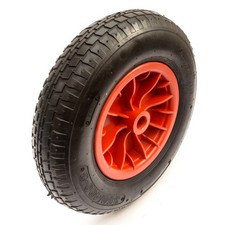 3.50-8 4.00-8 Wheel Air Tyre 15" 4Ply 25.4mm Bore 75mm Hub Wheelbarrow Barrow