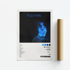 Dave, Psychodrama, Album Art Poster, Print, Music, Tracklist