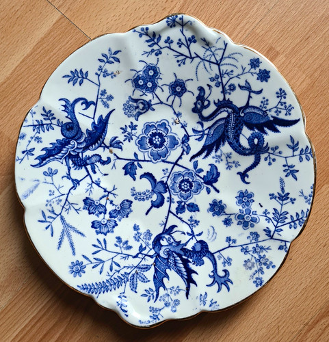 Antique blue white porcelain - blue, &
