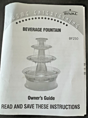Rival beverage fountain bf250 - beverage,