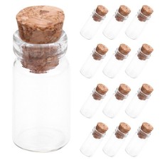 50Pcs Mini Corked Glass Vials