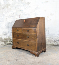 Antique Solid Oak Bureau Desk
