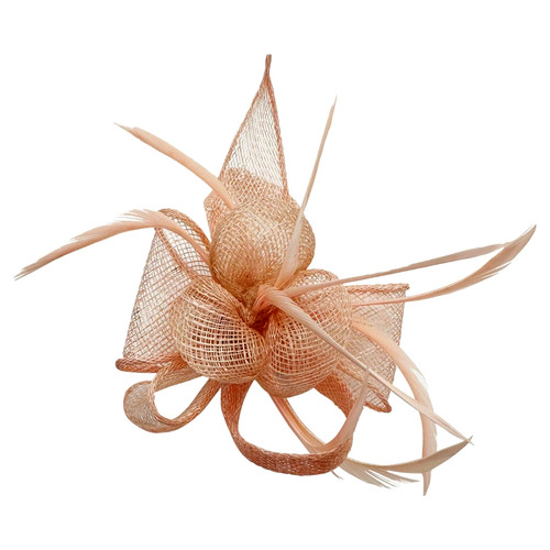 Small flower feather hair hat - small,