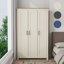 Wooden 3 Door Wardrobe with