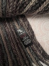 Mens Soft Tu Winter Scarf Striped Blue Grey Brown Mix