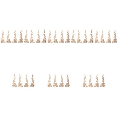Wood carved onlay applique - wood,