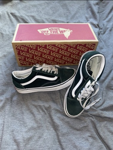 Old skool vans - dark, green
