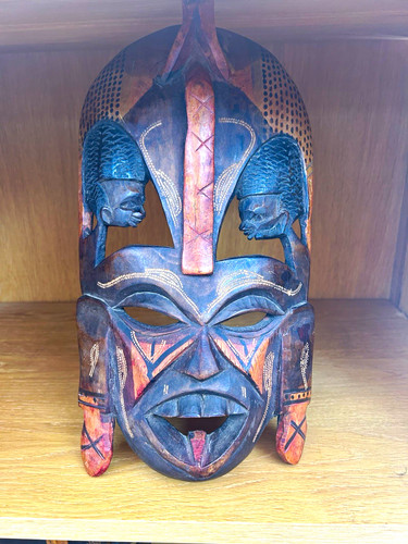 Hand carved painted - hand,