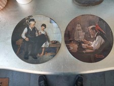 2 x NORMAN ROCKWELL PLATES -