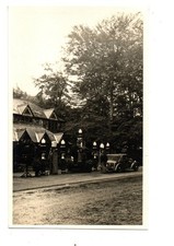 Morayshire. Pinewood Cafe, Elgin. R/P. Petrol Pumps.