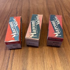 Marconi Radio Valves x 3 unused 