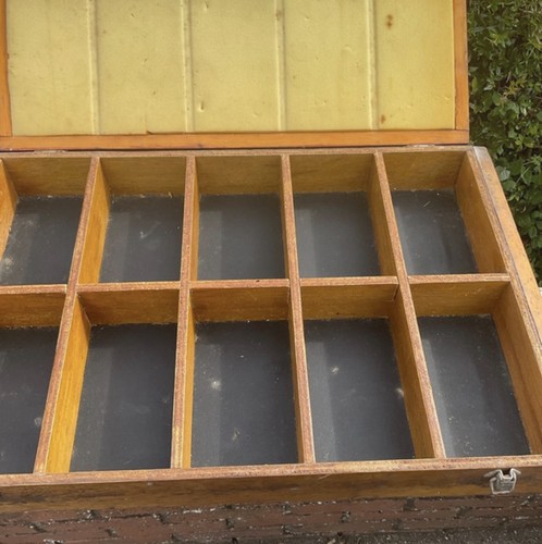 Vintage wooden storage chest - wooden,