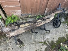 RARE ANTIQUE 100+ YEAR OLD HORSE DRAWN TILLER PLOUGH