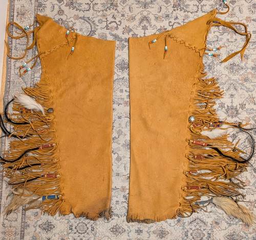 Native american buckskin - buckskin, chaps