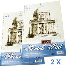 2 X A3 SKETCH PAD SPIRAL BOUND