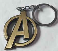 The Avengers "A" Logo Bronze Keyring Captain America Thor Ironman Seller FreeP&P