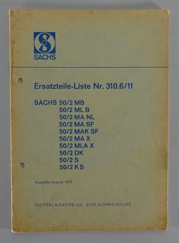 Parts catalog sachs engine - catalog,